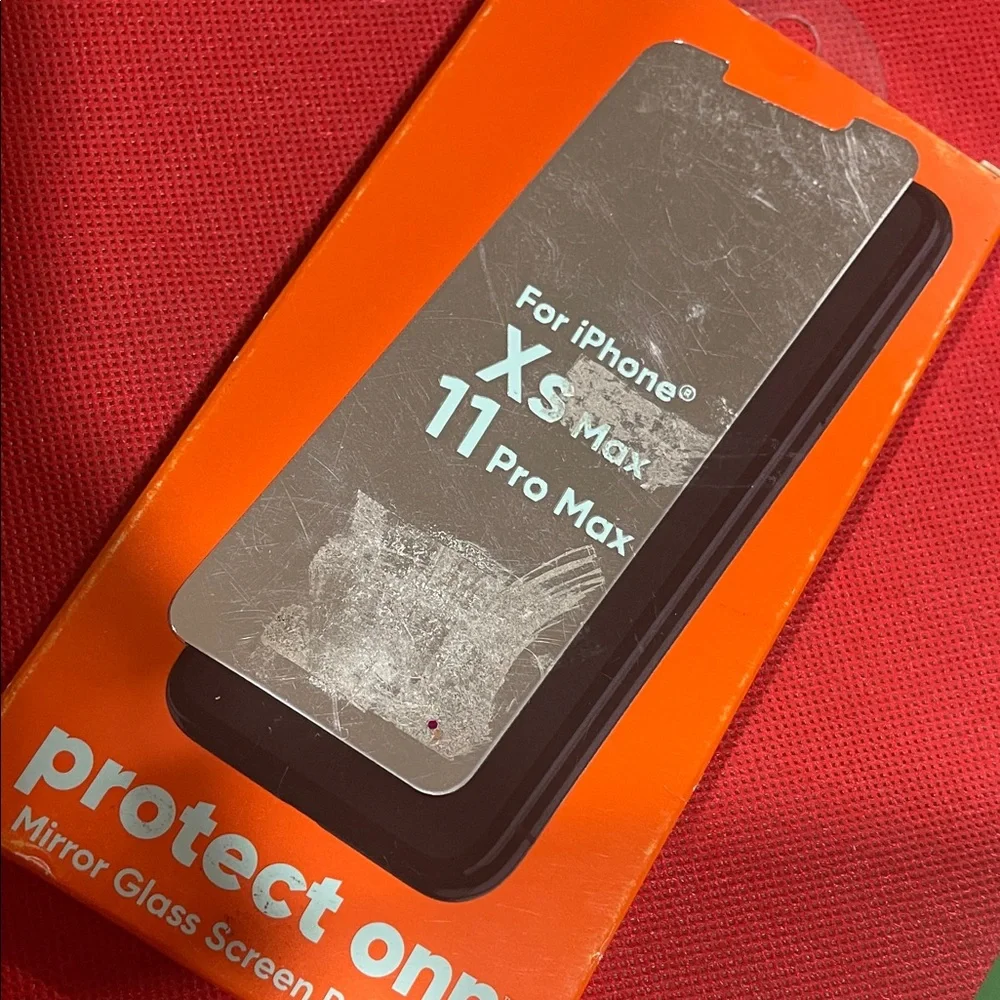 Mirror Glass Screen Protector for iPhone XS Max/11 Pro Max - Black